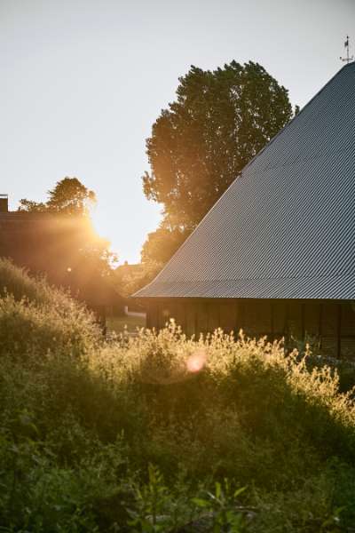 Beautiful roof construction comes to life with rib sheets, Gut Godderstorf, 23779 Neukirchen, Germany
